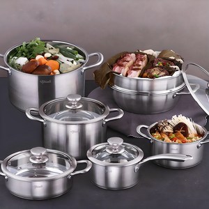IH 인덕션 냄비 스텐냄비세트 6종, 18편수+20양수+24양수+24전골+28곰솥+30찜전골, 1개