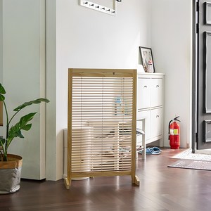 데코지엔 채광조절 공간분리 원목 블라인드 파티션 1000 1단 2color, 내추럴