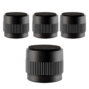 친절한마이쮸 가구다리 높이조절 발받침 50mm 의자부속품, 블랙, 4개