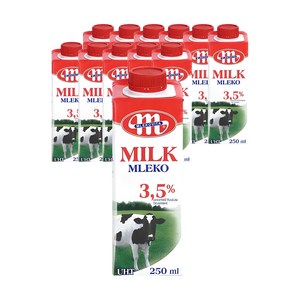 믈레코비타 3.5% 멸균우유, 250ml, 12개