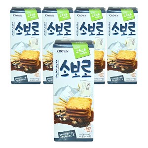 크라운 소복소복 소보로 쿠키, 60g, 5개