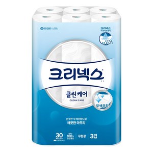 크리넥스 클린케어 3겹 천연펄프, 25m, 30개입, 1개