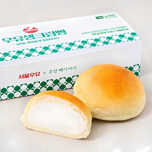 후앙 서울우유 우유생크림빵, 420g, 1개