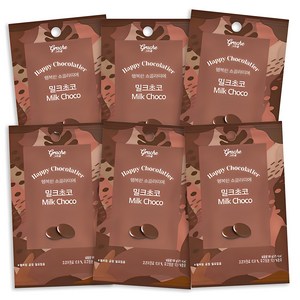 행복한쇼콜라띠에 밀크초코, 6개, 100g