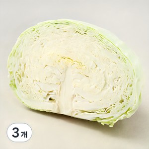 국내산 양배추 1/2통, 500g, 3개, 500g