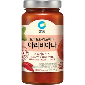 청정원 아라비아따 스파게티 소스, 1개, 600g