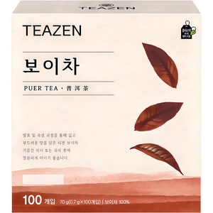 티젠 보이차, 0.7g, 100개입, 1개