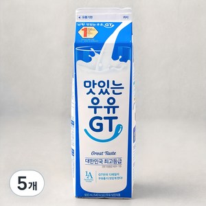 남양유업 맛있는 우유 GT, 900ml, 5개