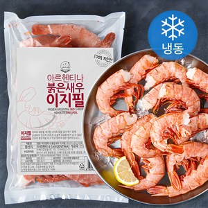 바다몰 자연산 아르헨티나 붉은새우 이지필 (냉동), 600g(특대), 1봉