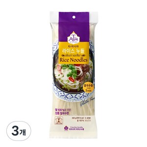 티아시아키친 라이스누들 3mm, 3개, 250g