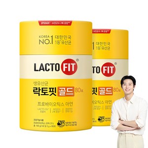 락토핏 생 유산균 골드, 160g, 2개