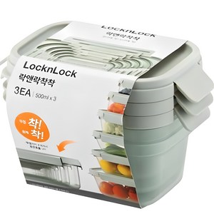 락앤락 착착 밀폐용기 500ml, 1세트, 500ml(3P)