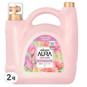 AURA 초고농축 섬유유연제 윌 유 메리 미 본품, 5.5L, 2개