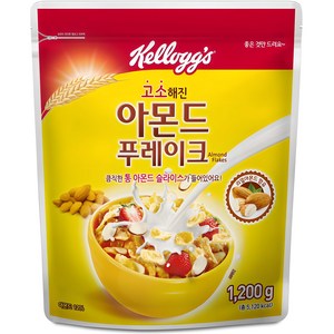 켈로그 아몬드 푸레이크 시리얼, 1.2kg, 1개