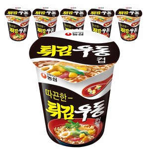 튀김우동 컵라면 62g, 6개