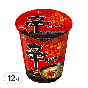 신라면 컵 65g, 12개