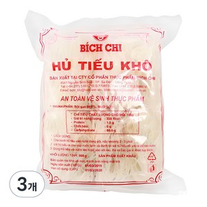 비치치 후티오코 쌀국수면 2mm, 3개, 500g