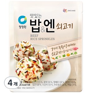 청정원 맛있는 밥&엔 쇠고기, 24g, 4개