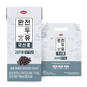 전두유 완전두유 검은콩 무가당, 190ml, 16개