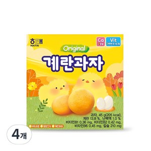 해태제과 계란 과자, 45g, 4개