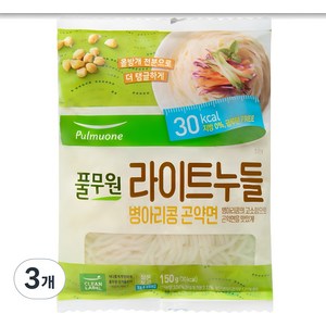 풀무원 라이트누들, 150g, 3개