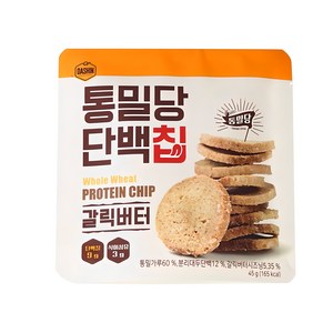 통밀당 단백칩 갈릭버터, 45g, 1개