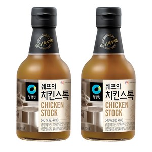 청정원 쉐프의 치킨스톡, 340g, 2개