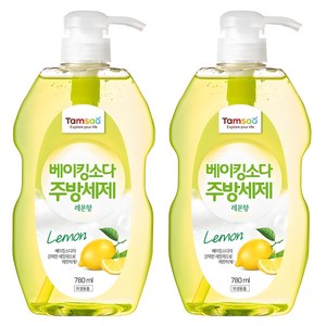 탐사 베이킹소다 주방세제 레몬향, 780ml, 2개