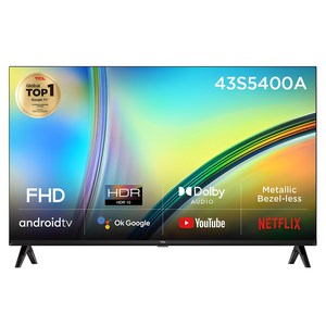 TCL FHD LED Andoid TV, 108cm(43인치), 43S5400A, 스탠드형, 고객직접설치