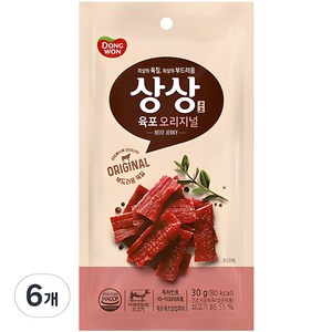 상상육포 오리지널, 30g, 6개