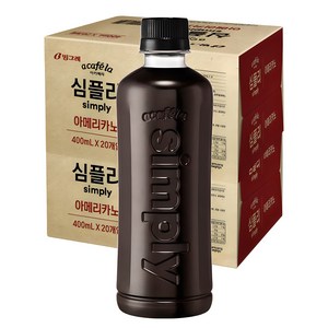 아카페라 무라벨 심플리 아메리카노, 400ml, 40개