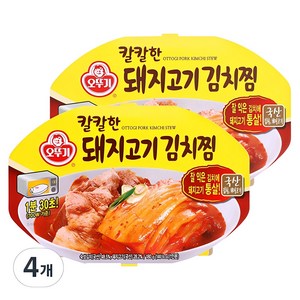 오뚜기 칼칼한 돼지고기김치찜, 180g, 4개