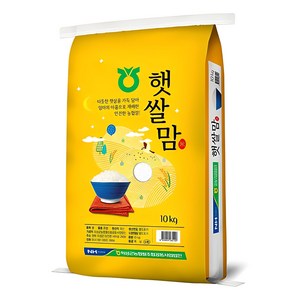 농협쌀 2024년산 햅쌀 햇쌀맘 백미 보통등급, 10kg, 1개