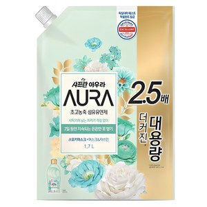 샤프란 AURA 초고농축 섬유유연제 스모키머스크 리필, 1.7L, 1개