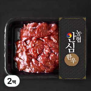 농협안심한우 정육 세절 1등급 국거리용 (냉장), 300g, 2팩