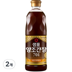 샘표 양조간장 701, 860ml, 2개