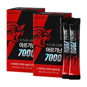 뉴트리디데이 시그니처 스트롱 아르기닌 7000 15p, 300g, 2개