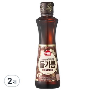 해표 참진한 들기름, 320ml, 2개