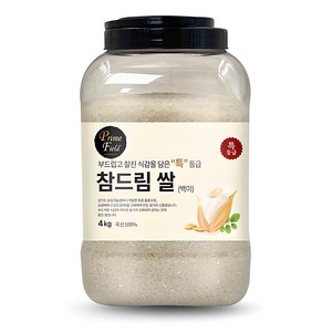 Pime Field 2024년산 햅쌀 경기 참드림 백미, 특등급, 4kg, 1개