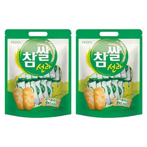 크라운제과 참쌀 선과, 253g, 2개