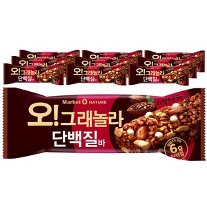 마켓오네이처 오 그래놀라 단백질바, 40g, 10개