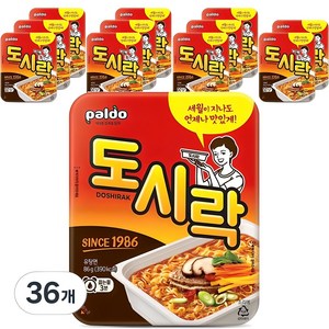 팔도 도시락 86 g, 36개