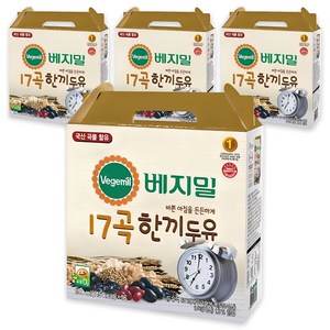 베지밀 17곡 한끼두유, 190ml, 64개