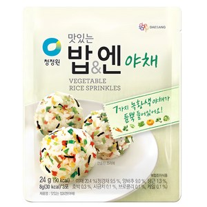 청정원 맛있는밥& 엔 야채 후리가케, 24g, 1개