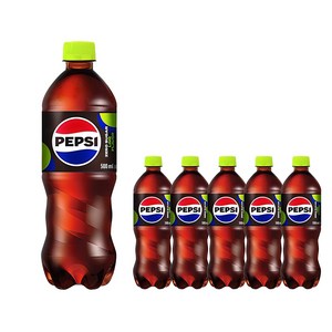 펩시 제로 슈거 라임향, 500ml, 6개