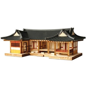 영공방 HO ㄷ자기와집 입체퍼즐, 혼합색상, 1세트