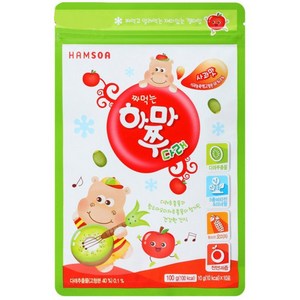 함소아 짜먹는 하마쭈 다래 어린이 멀티비타민 사과맛, 10g, 1개