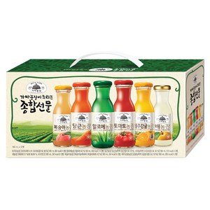 가야농장 주스 6종 종합선물세트, 180ml, 1세트