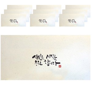 봄비숲 캘리그라피 용돈봉투, 새로운 시작을 응원합니다, 10p