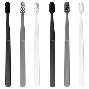 생활도감 2380가닥 이중미세모 칫솔, 6개입, 1세트